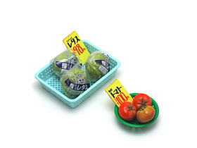RE-MENT Green Grocer, Petite (Farmers Market) / ぷちやおやさん