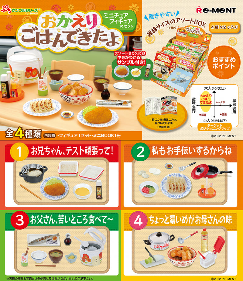 RE-MENT Welcome Back Dinner (BOOK) / ぷちサンプルシリーズ for BOOK おかえりごはんできたよ