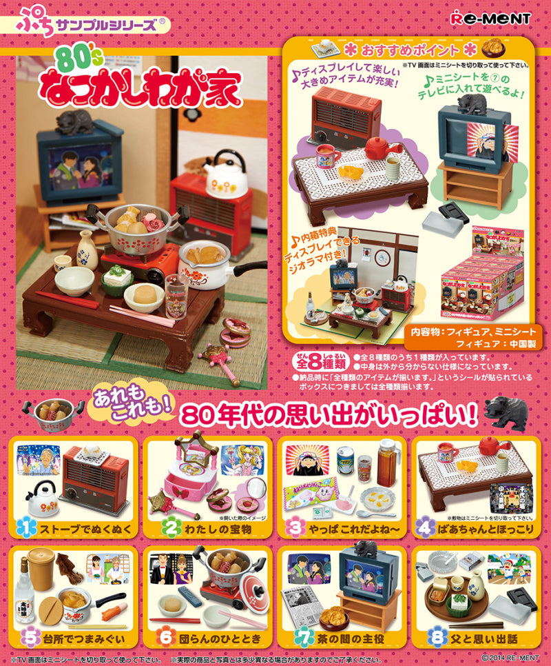RE-MENT Petit Sample Series Japanese 80s Nostalgia Room / 80’sなつかしわが家