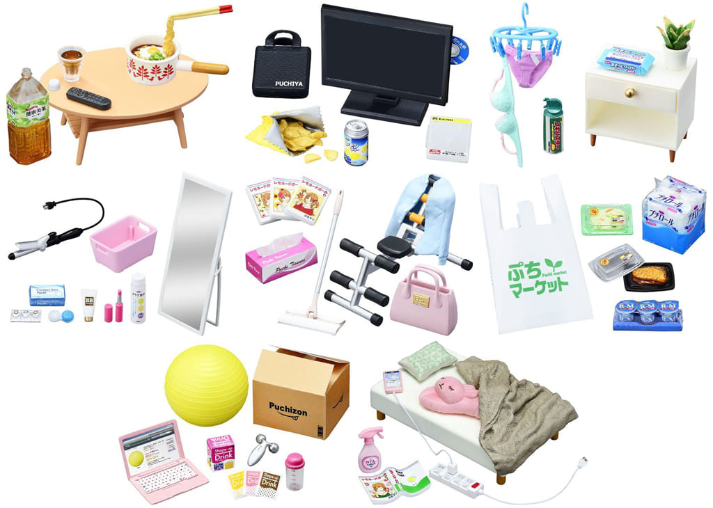 RE-MENT Petit Sample Series Slovenly Room Zubora's Messy Room / ズボラちゃんのお部屋事情