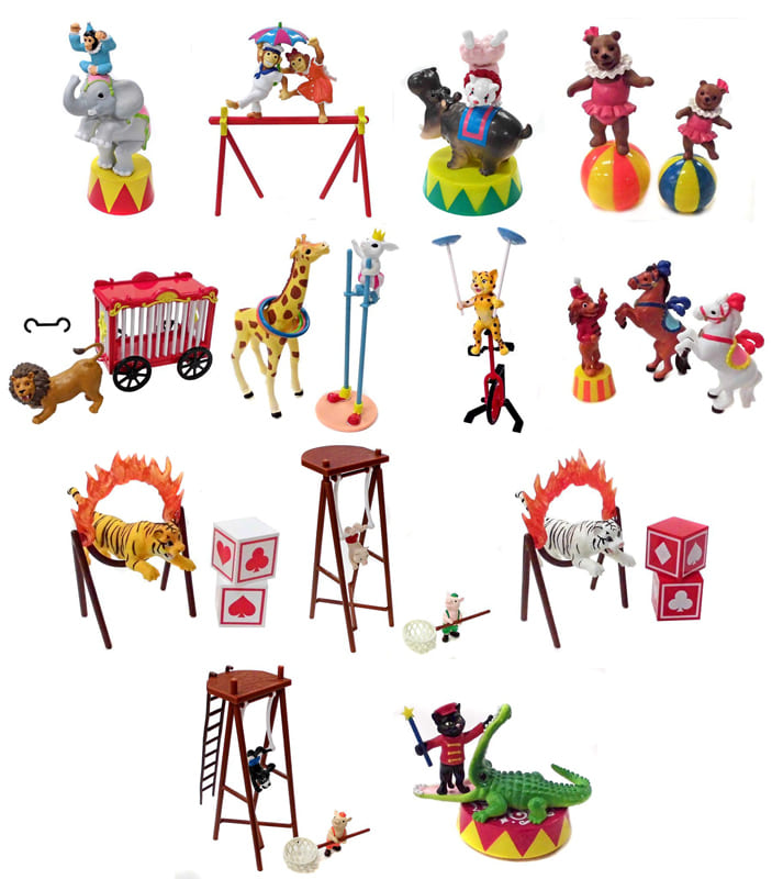 RE-MENT Circus in the Picture Book / ぷちどうぶつシリーズ 絵本の中の大サーカス