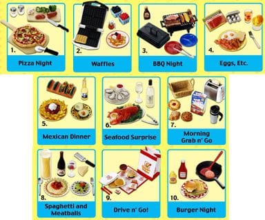 RE-MENT USA Fun Meals / PUCHI PETITE COLLECTIONS Fun Meals