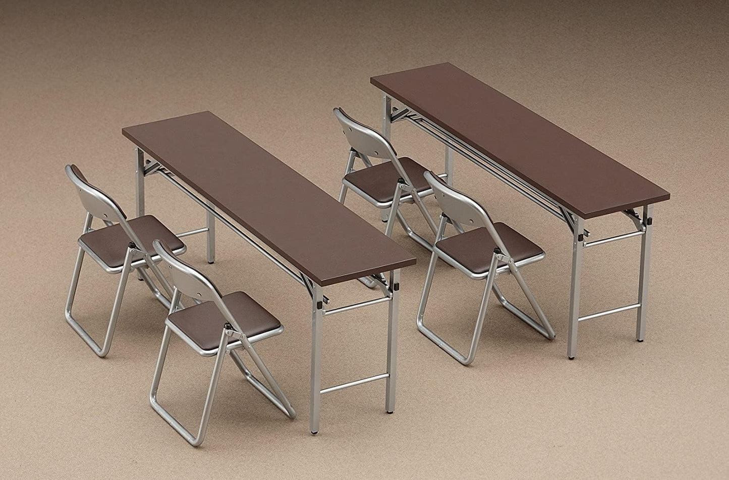 Model Kit HASEGAWA 1/12 Meeting Room Desk and Chair 62002 FA02 JAPAN, Unassembled