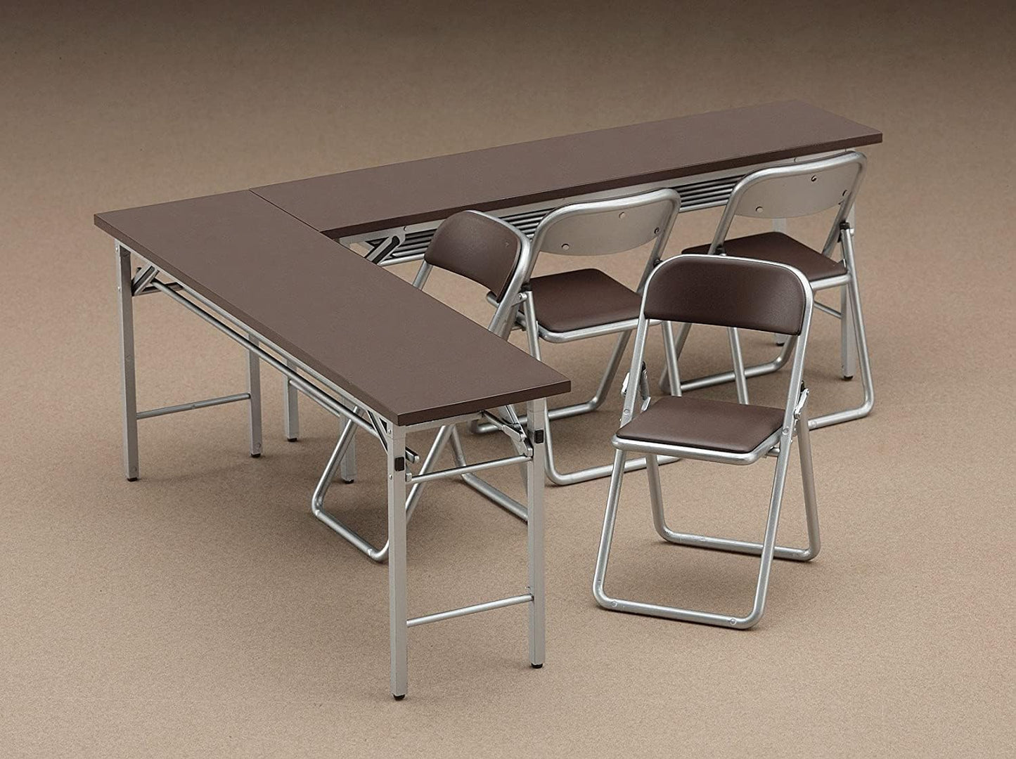 Model Kit HASEGAWA 1/12 Meeting Room Desk and Chair 62002 FA02 JAPAN, Unassembled