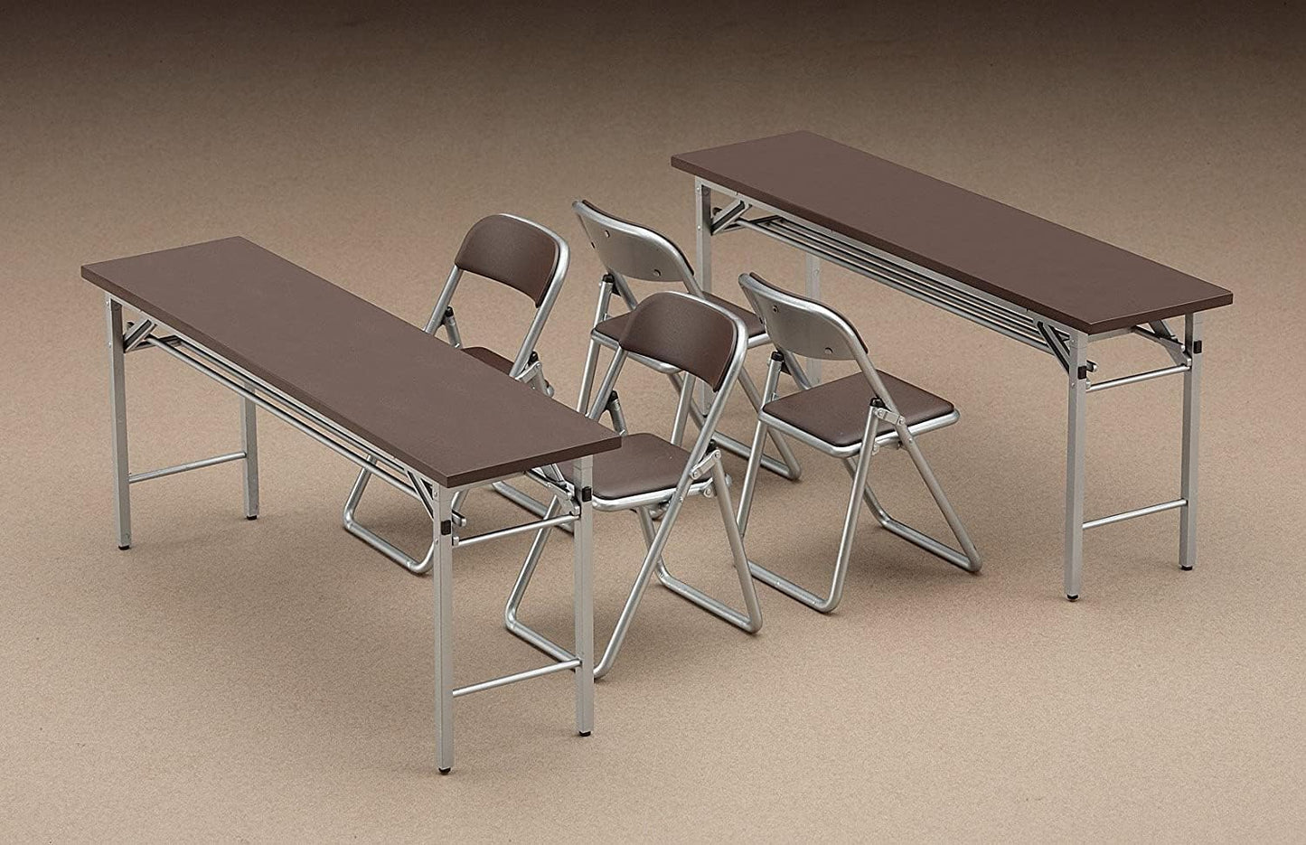 Model Kit HASEGAWA 1/12 Meeting Room Desk and Chair 62002 FA02 JAPAN, Unassembled