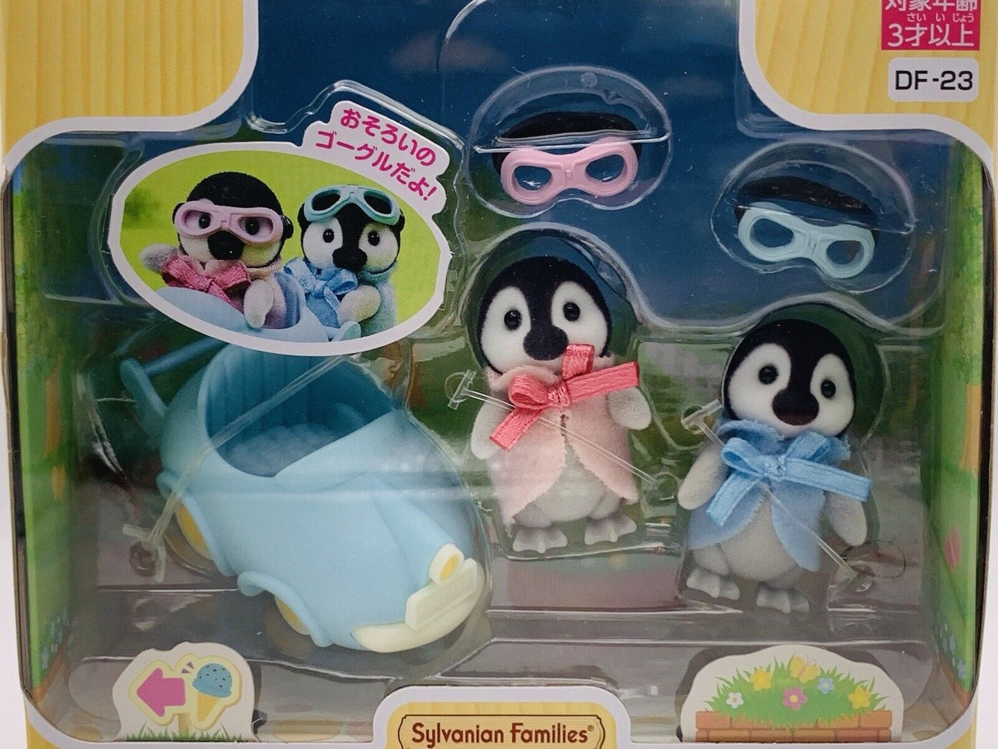 Sylvanian Families Penguin Baby Cart Set DF-23 Calico Critters Epoch Japan New