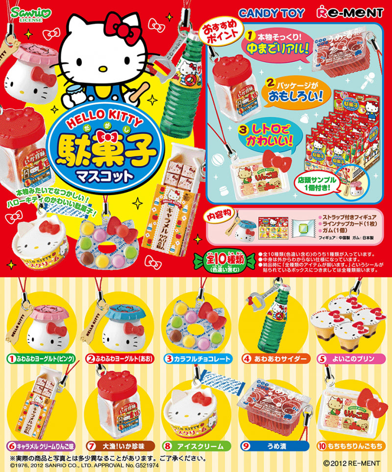 RE-MENT Sanrio Hello Kitty Candy Mascot / ハローキティ 駄菓子マスコット