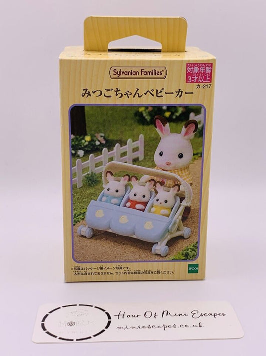 Sylvanian Families Baby Stroller for Triplets Set Ka-217 Calico Critters